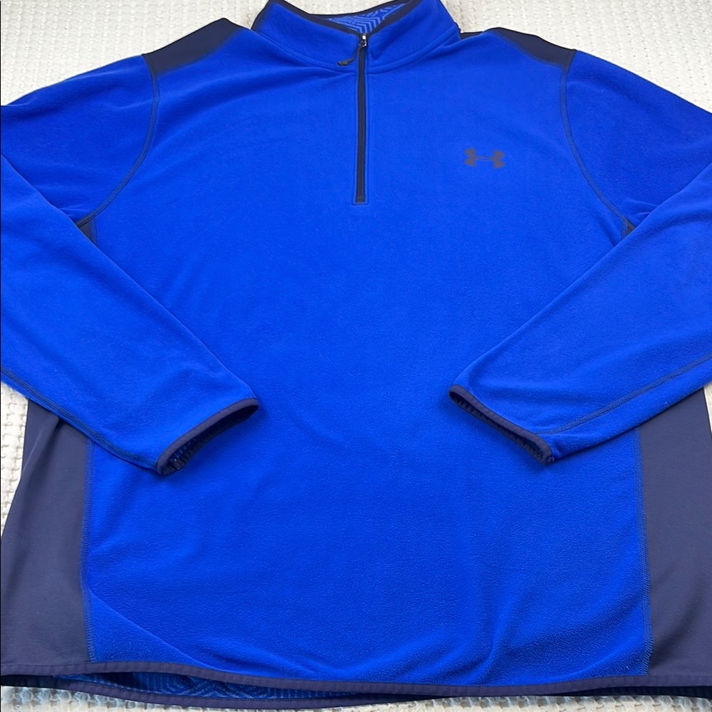 Under Armour Cold Gear Men's Size 2XL Quarter-Zip Pull Over Sweater Pre Owned